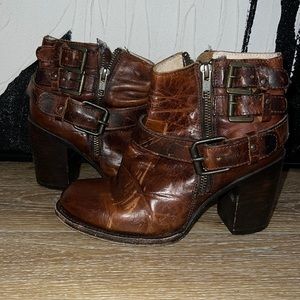 COPY - Freebird by Steven leather cowboy ankle boots booties 6